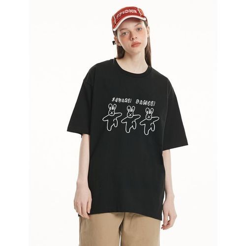 SQUAREHOULEST 댄싱레빗 티셔츠 (2 컬러)