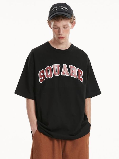 SQUAREHOULEST 컬리지 로고 티셔츠 (3 컬러)