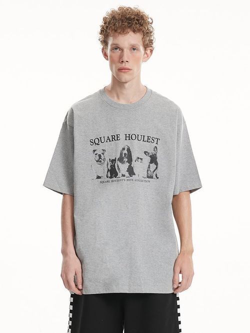 SQUAREHOULEST 그래픽 티셔츠 (2 컬러)