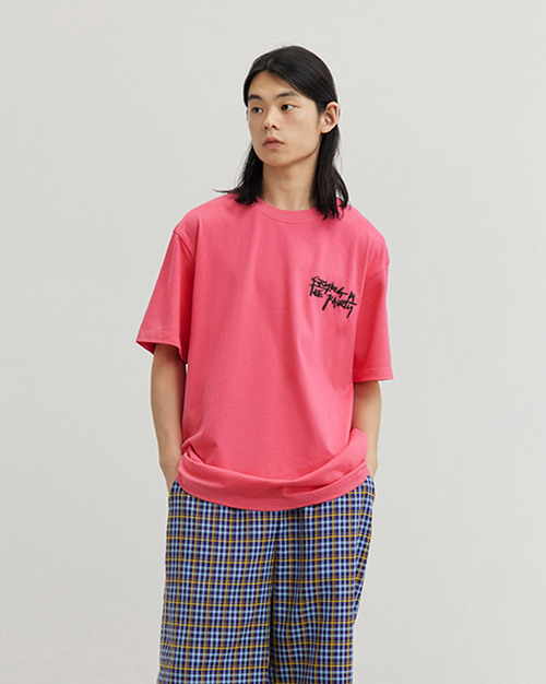 CRYINGCENTER 그래피티 티셔츠 (핑크)