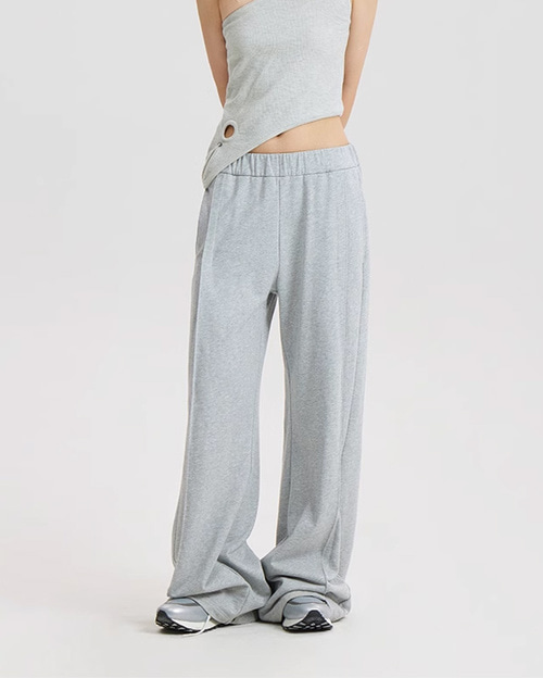 CONP Knotted Pleated Sweatpants (그레이)