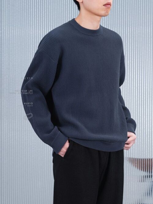 KUYIOU 루즈핏 베이직 니트 스웨터 (5 컬러)