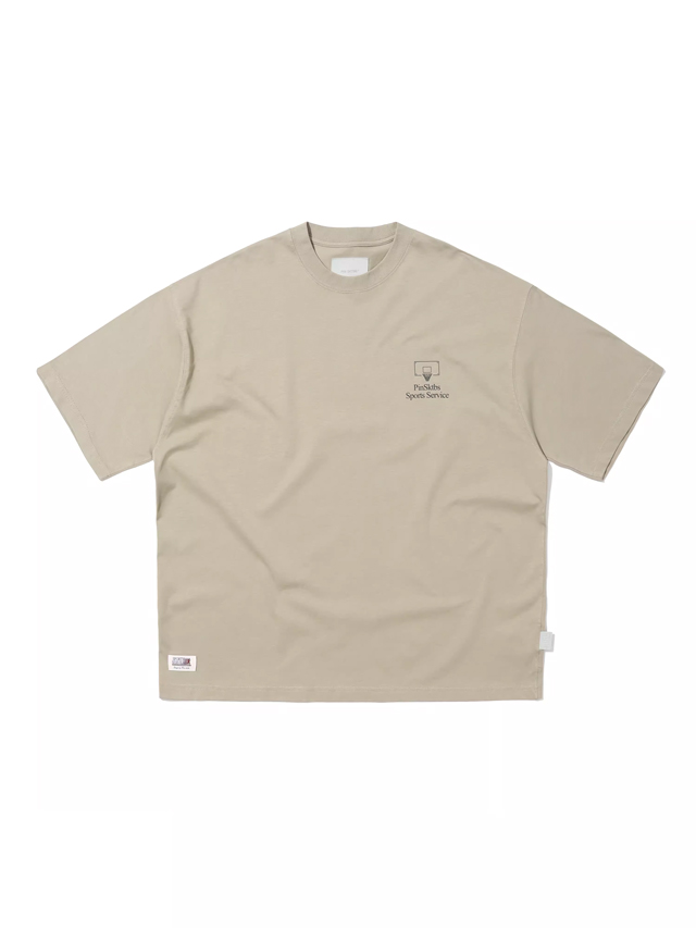 PINSKTBS 루즈핏 레터링 티셔츠 (4컬러)